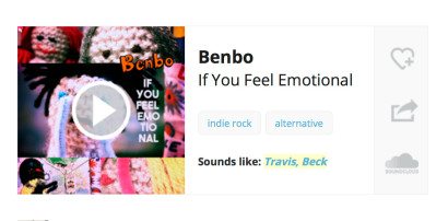 Indie Shuffle Premiere: Benbo 'If You Feel Emotional'